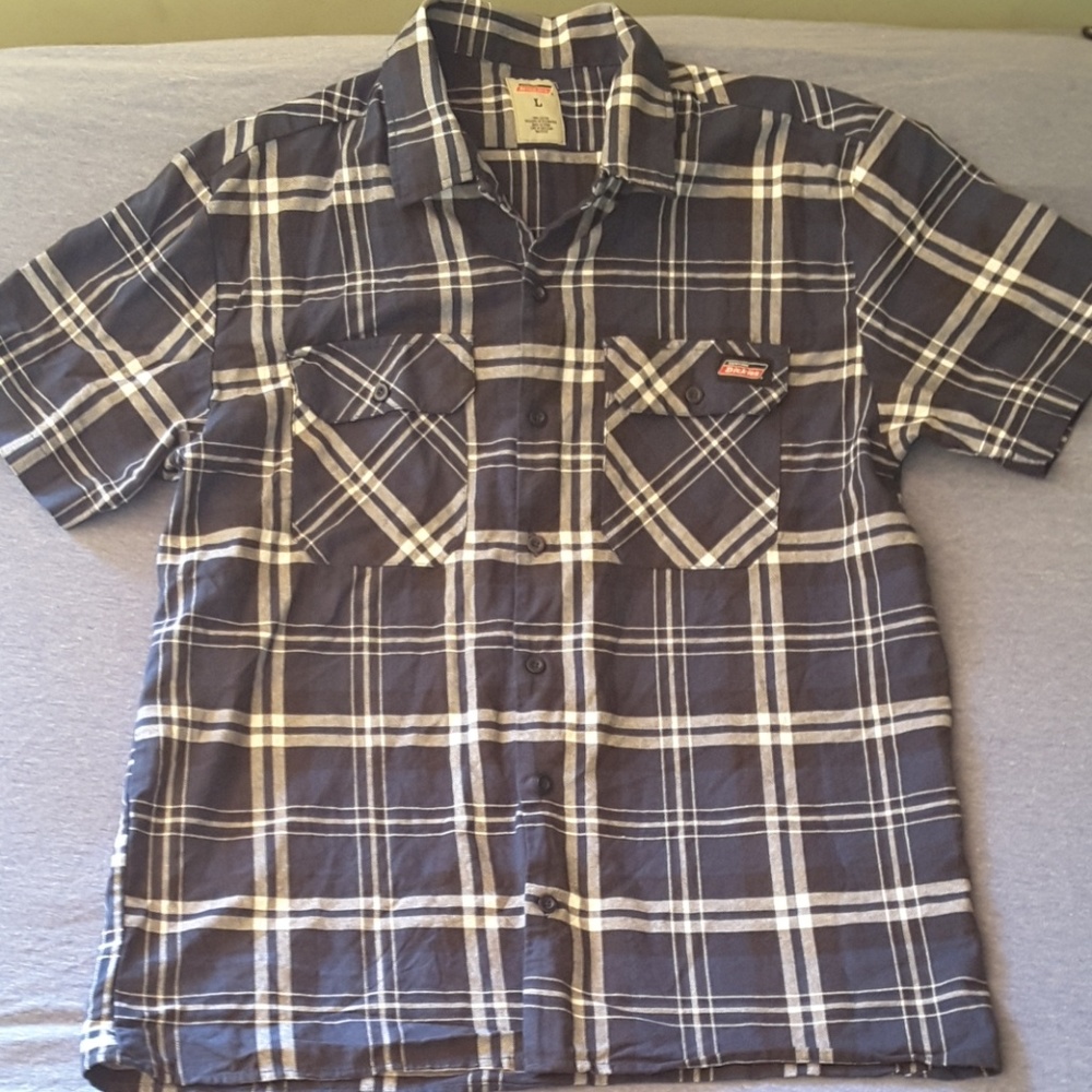 🌻HP🌻 Dickies plaid short sleeved button up large